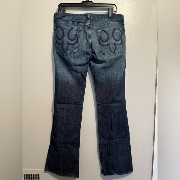 Deluxe Premium Denim Blue Jeans by Express - Picture 10 of 15